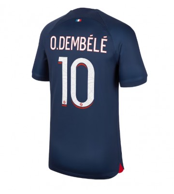 Paris Saint-Germain Ousmane Dembele #10 Hjemmebanetrøje 2023-24 Kort ærmer